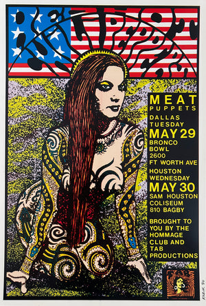 Red Hot Chili Peppers Texas 1990 Frank Kozik