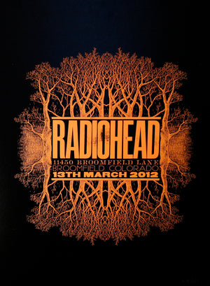 Radiohead Broomfield, CO 2012 Stanley Donwood