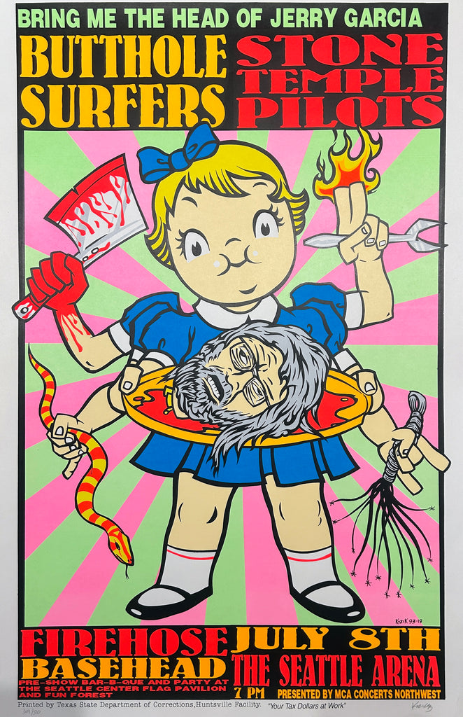 Bring Me the Head of Jerry Garcia Butthole Surfers Stone Temple Pilots '93 Kozik