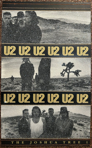U2 Joshua Tree Promo Poster 1987