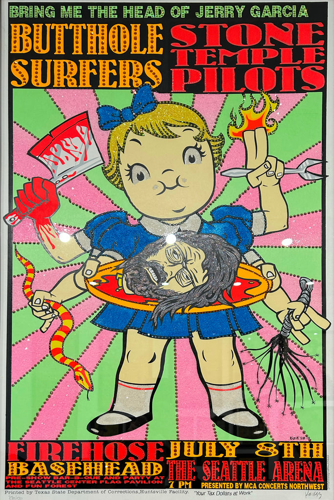 Bring Me The Head Of Jerry Garcia Butthole Surfers Stone Temple Pilots '93 Kozik