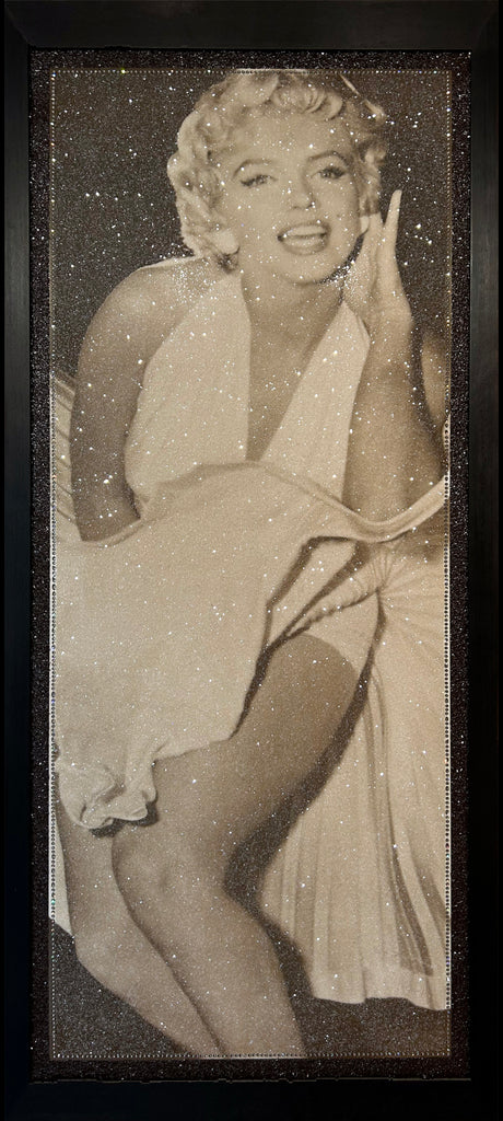 Marilyn Monroe b&w door poster 80's