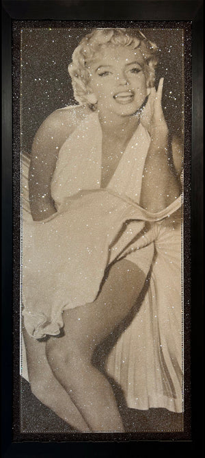 Marilyn Monroe b&w door poster 80's