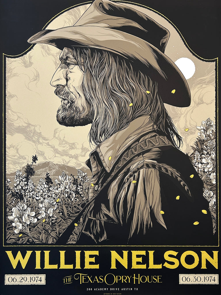 Willie Nelson Commemorative Poster from The Texas Opry House Ken Taylor