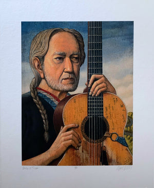Willie Nelson silkscreen Marc Berckhardt