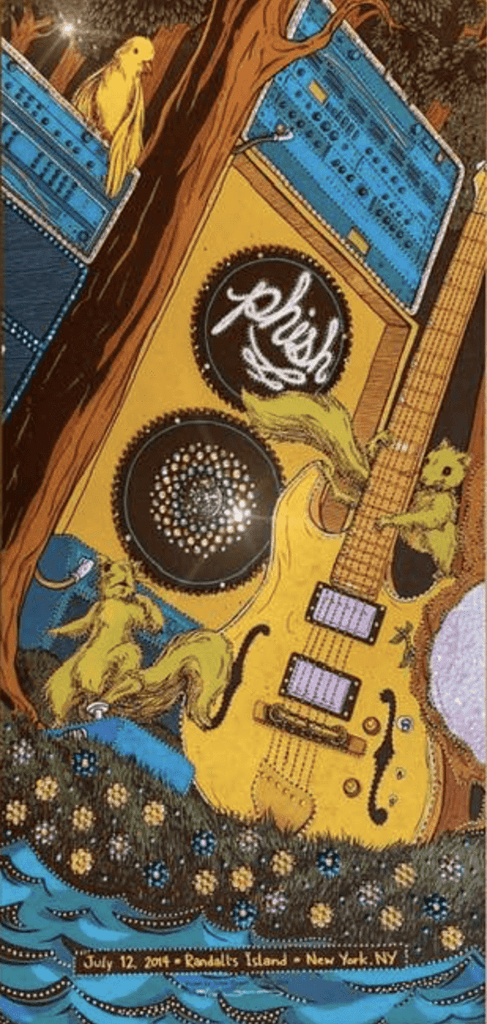 Phish Randall's Island 2014 James Flames Set of 3