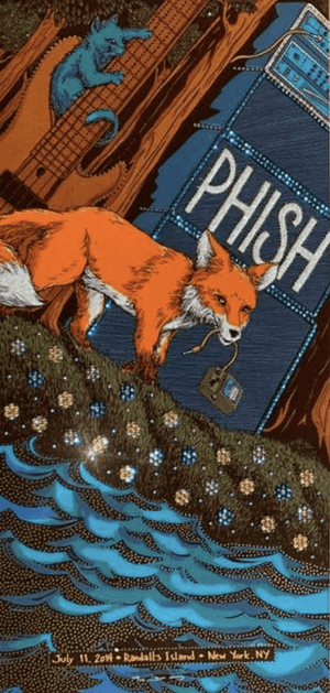 Phish Randall's Island 2014 James Flames Set of 3