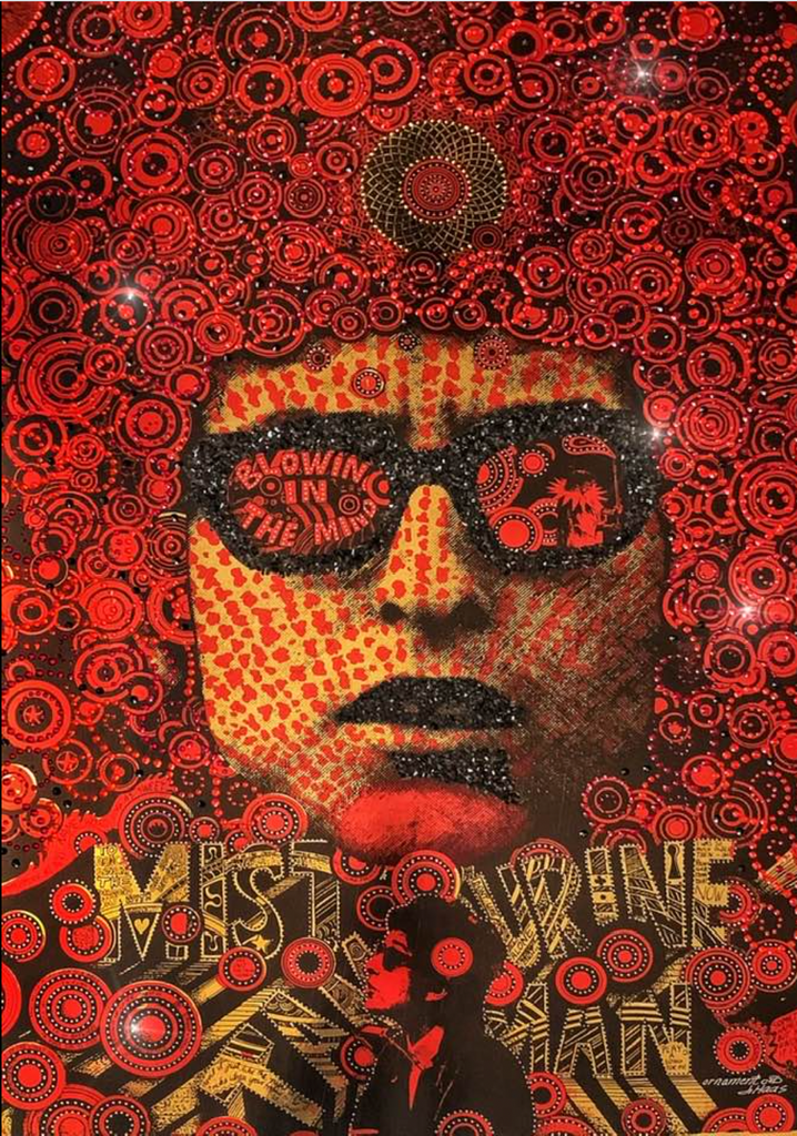 Bob Dylan Martin Sharp Gold Foil 1967