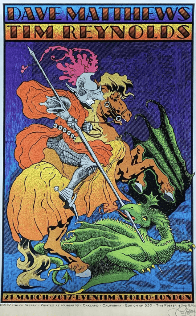 Dave Matthews and Tim Reynolds 2017 London Chuck Sperry