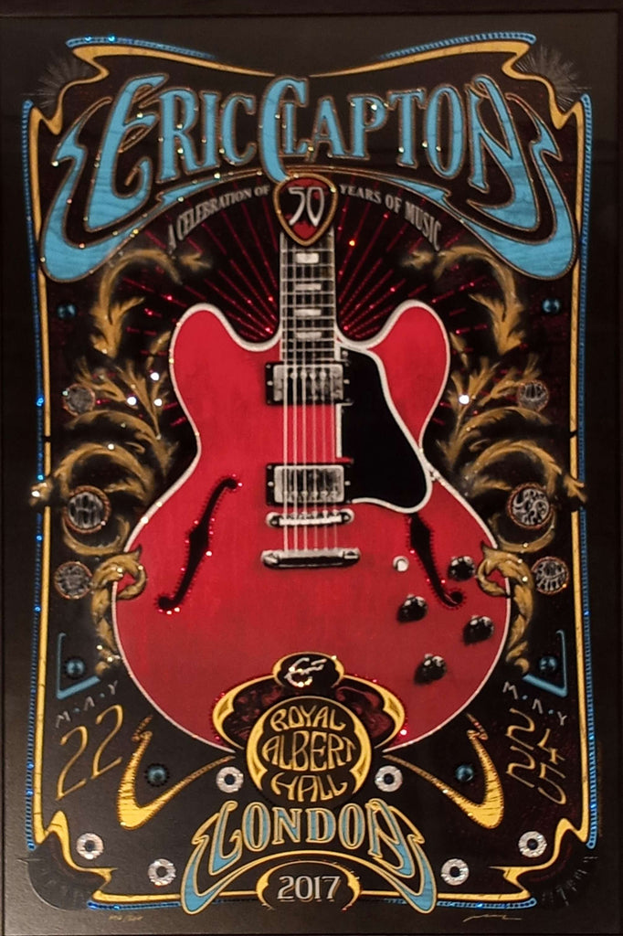Eric Clapton Celebration of 50 Years of Music 2017 Set of 3 Adam Pobiak