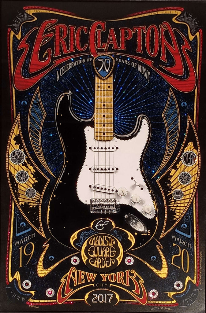Eric Clapton Celebration of 50 Years of Music 2017 Set of 3 Adam Pobiak