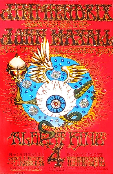 Jimi Hendrix 1968 Rick Griffin – South Fir Street