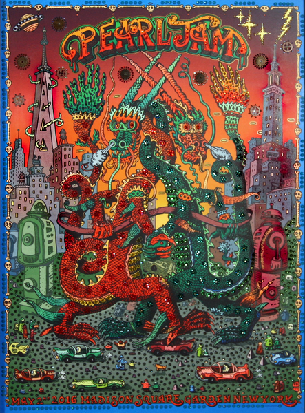 【鬼レア】PEARL JAM Freak パールジャム　プロモ　非売品 Pearl Jam 2016 Greenville Variant Edition Poster – Ames Bros