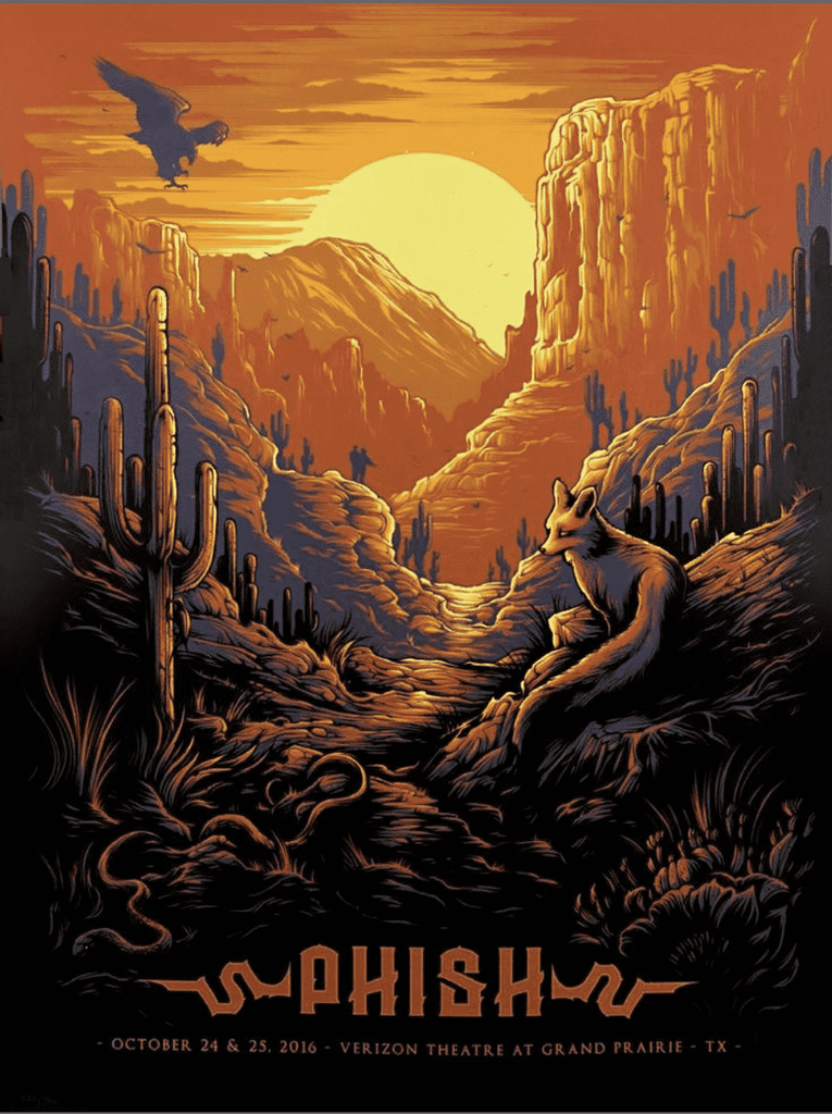Phish 2016 Grand Prairie, TX Dan Mumford
