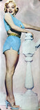 Marilyn Monroe Door Poster Blue Suit
