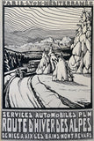 Route D' Hiverdes Alpes 1922