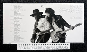 Bruce Springsteen Born To Run 40th anniversary poster