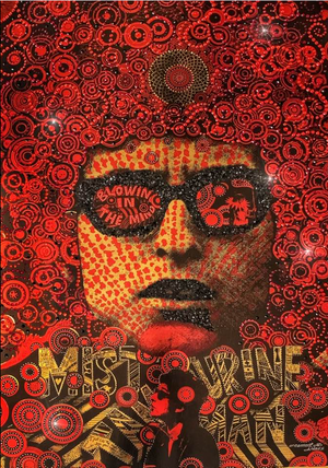 Bob Dylan Martin Sharp Gold Foil 1967