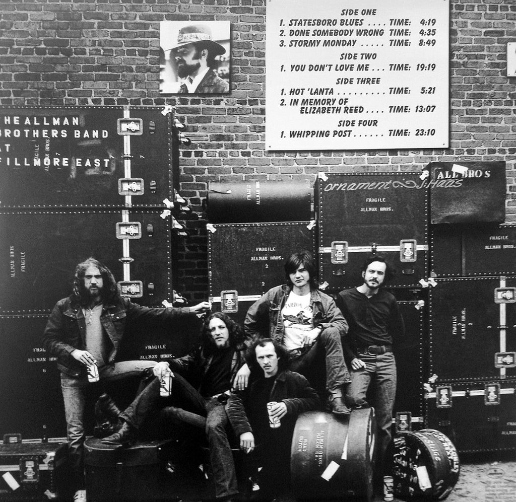 The Allman Brothers Band album cover Live at the Fillmore East 1971 South Fir Street The Allman Brothers Band album cover Live at the Fillmore East 1971 South Fir Street