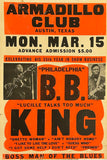 B.B. King Armadillo Club Austin, TX 1975
