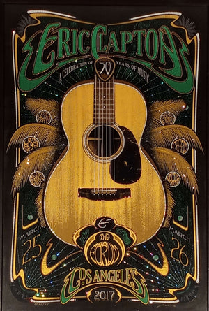 Eric Clapton Celebration of 50 Years of Music 2017 Set of 3 Adam Pobiak