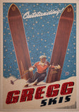 Gregg Skis 1953 Original Poster