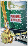 Vintage Pyrenees Auvergne poster 1936
