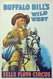 Buffalo Bill Sells Floto Circus Poster 1914